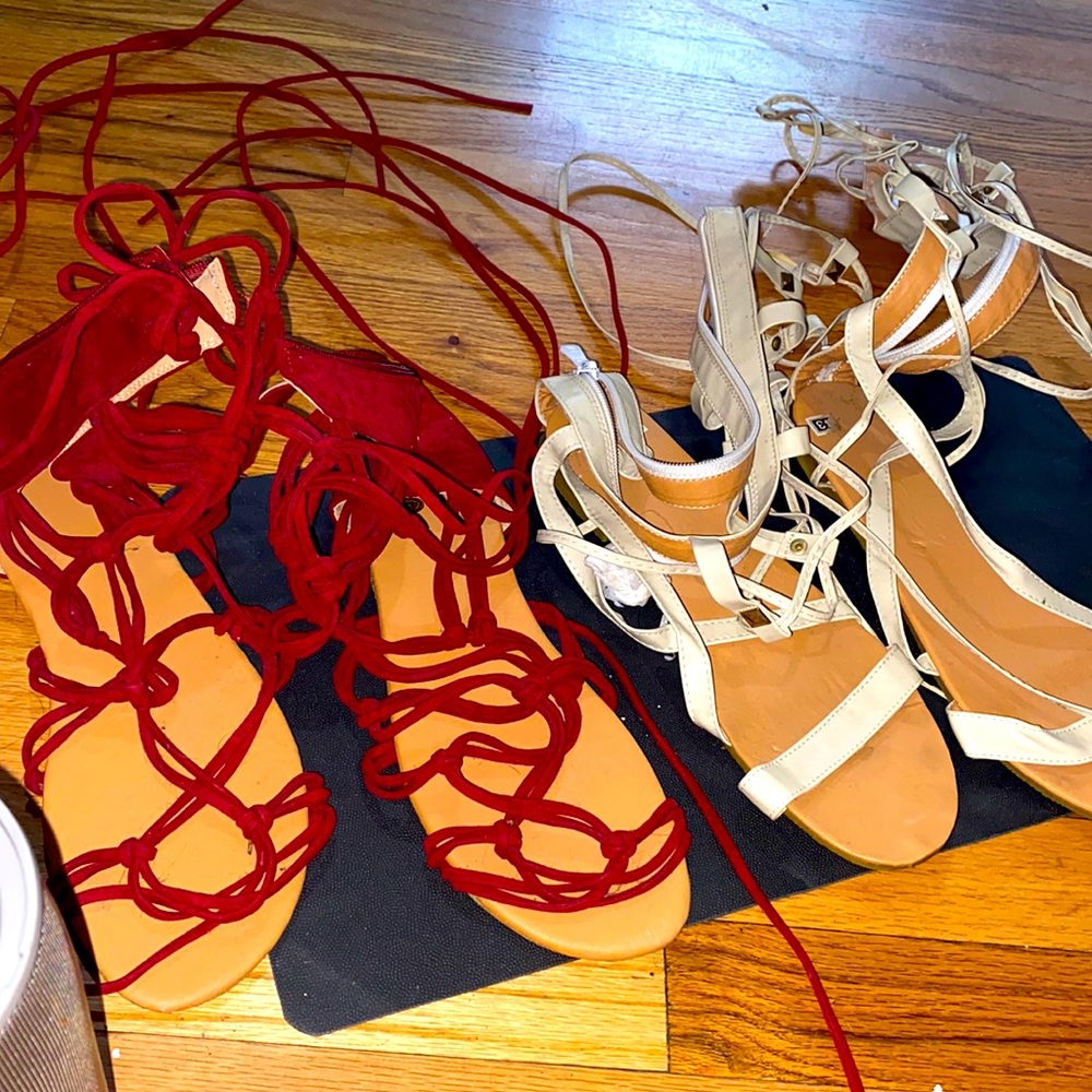 Double deal 2 gladiator sandals